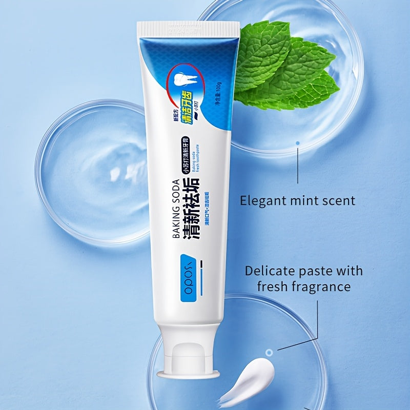 Probiotic enriched toothpaste with mint for fresh breath, stain removal, and deep oral care. Ideal for home and travel with sleek tube design.