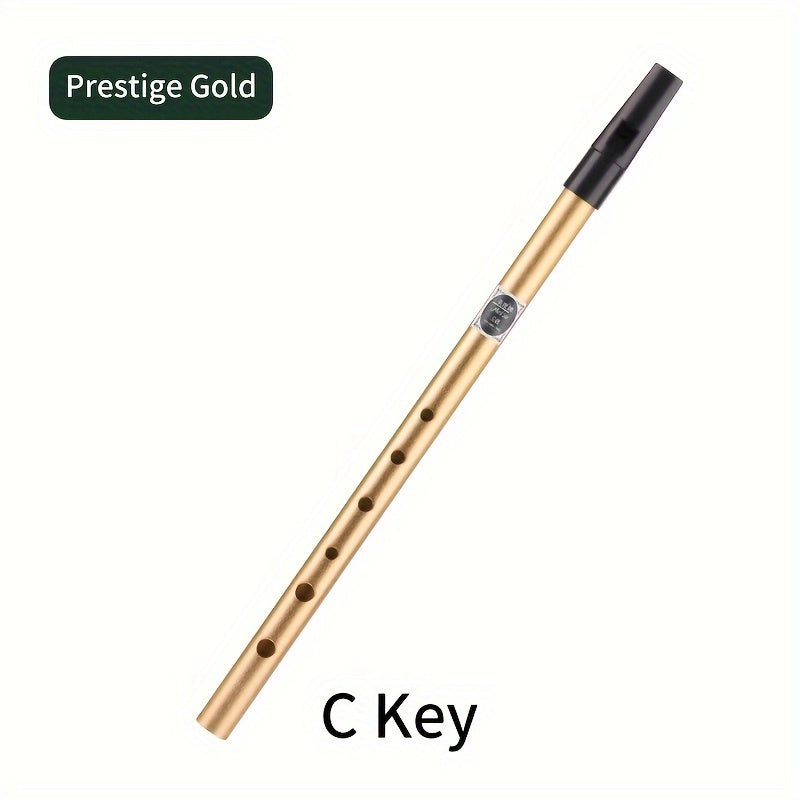 Beginner-friendly Irish whistle in C/D key made of aluminum alloy.