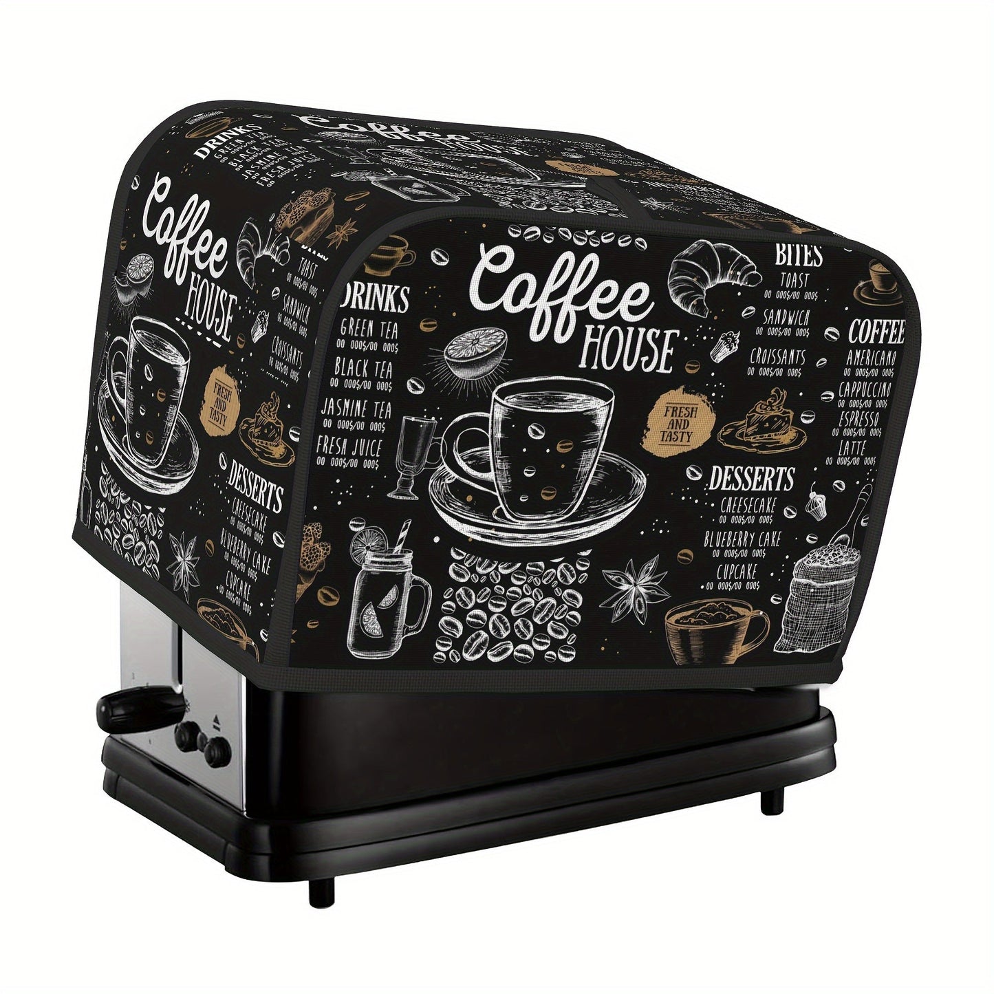 Protect your coffee patterned bread maker with this dustproof cover. Available in a set of 1 or 2, these small appliance covers prevent fingerprints and enhance kitchen decor. Upgrade your kitchen with the ZSCFBJM Bread Maker Cover.