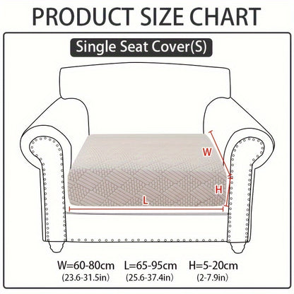 Modern polar fleece jacquard sofa slipcover with elastic band for a fitted look. Machine washable and pet-friendly. Fits sectional, armchair, loveseat, 3-seater, and 4-seater sofas. Includes armrest covers. Great Christmas gift idea.