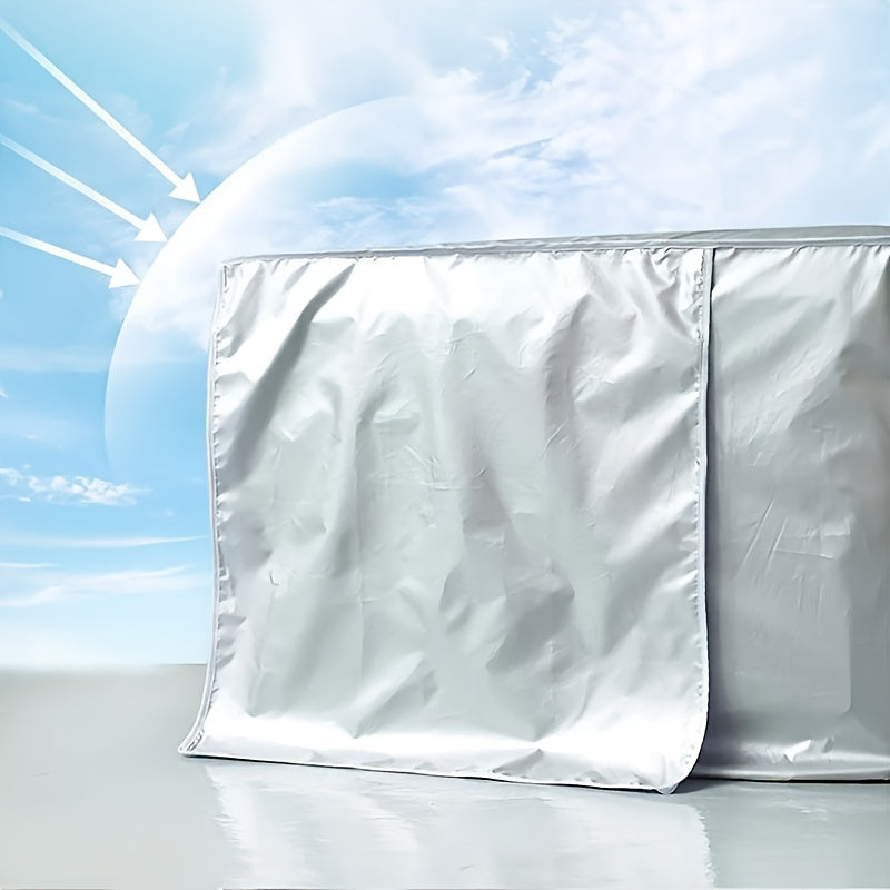 Cover your outdoor air conditioner with this sunproof and waterproof cover. It is dustproof and has a strong bearing force for added durability. The cover also provides thermal insulation and snow blocking, making it perfect for hanging AC units. It is a