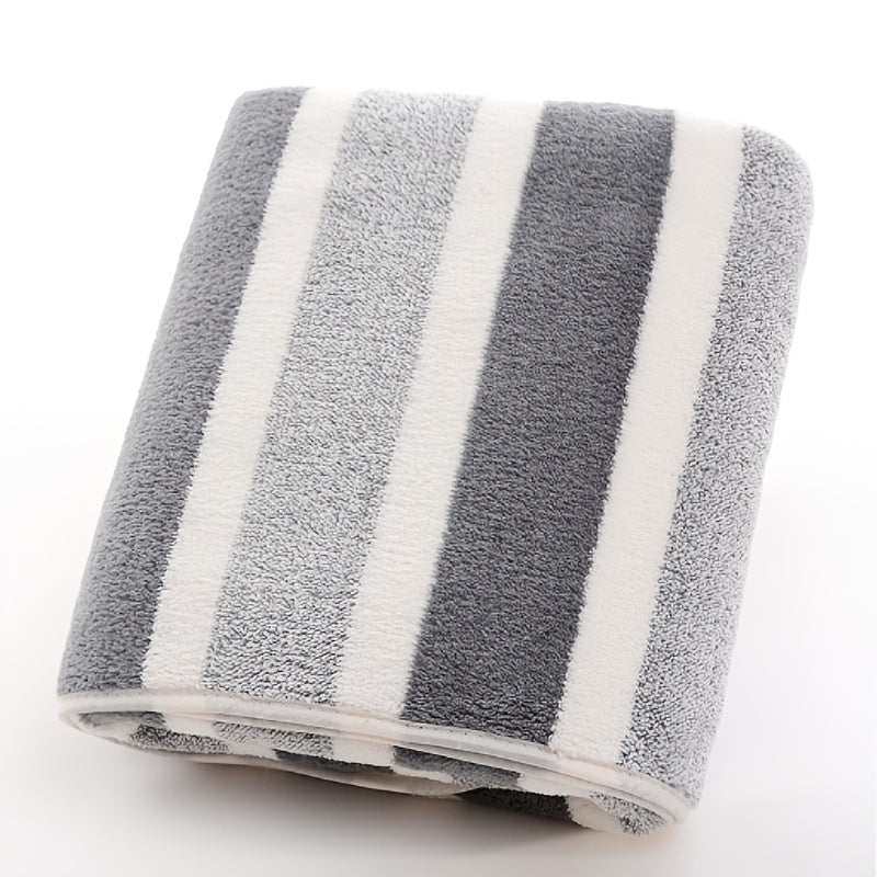 Soft, absorbent striped towel set perfect for home bathrooms - a great Valentine's Day gift.