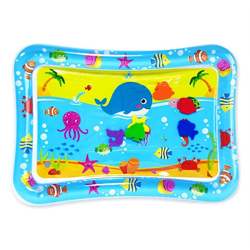 Baby Inflatable Water Mat for Tummy Time Play, Perfect Gift for Infants - Activity Center for Christmas, Halloween, or Thanksgiving Day