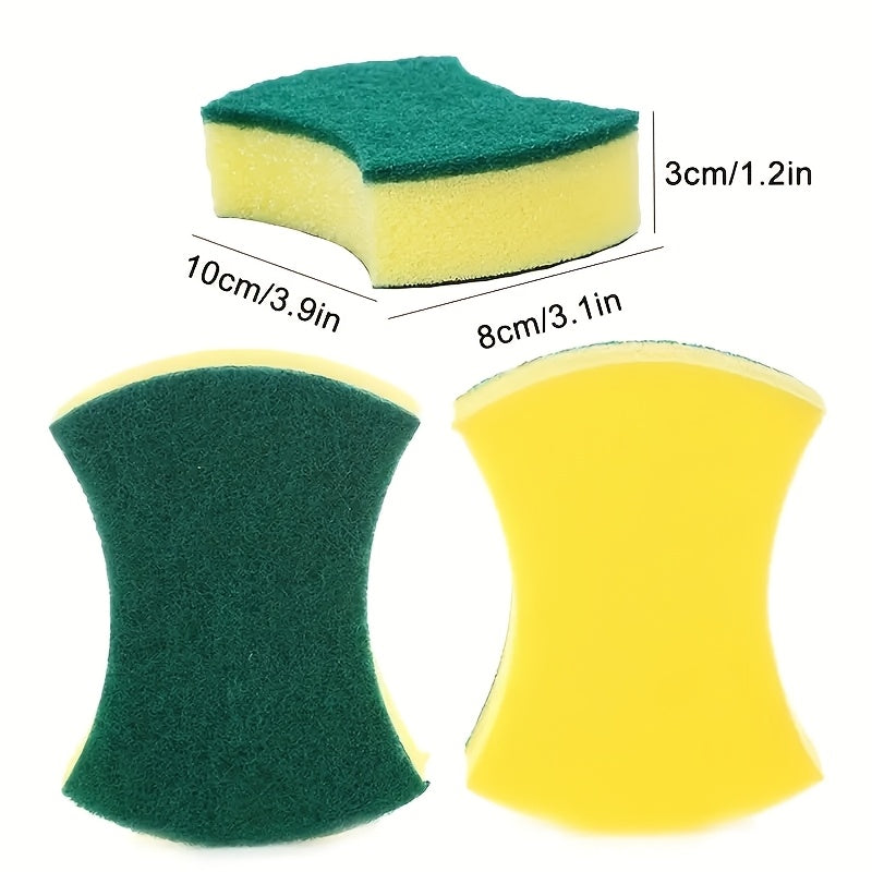 12 or 24 pieces of Multifunctional Cleaning Sponges featuring Double-Sided Scrubbing Pads for Home Cleaning. Suitable for Dishwashing, these High-Quality Kitchen Sponges are Non-Scratch, Durable and Super Absorbent. Ideal Cleaning Supplies and Tools for