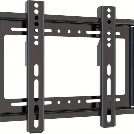 This ultra-thin steel TV wall mount bracket is designed for fixed installation, making it a space-saving option for your home. It is compatible with monitors and TVs ranging from 66.04 cm to 152.4 cm in size. The easy flush-to-wall installation requires