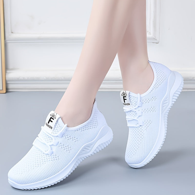 One pair of lightweight, breathable women's sports shoes suitable for vacations.