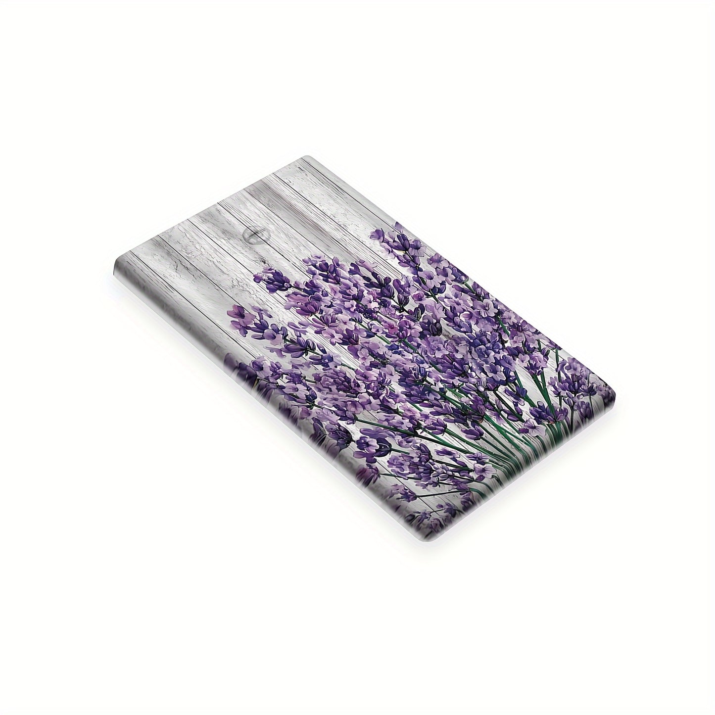 Rustic lavender floral wall plates for kitchen, bathroom, bedroom, living room decoration.