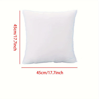 1 Utopia Style 18-Inch Pillow Insert made of machine washable 100% polyester fabric with a zippered closure. Designed for all-season use as a multipurpose cushion for home decor.