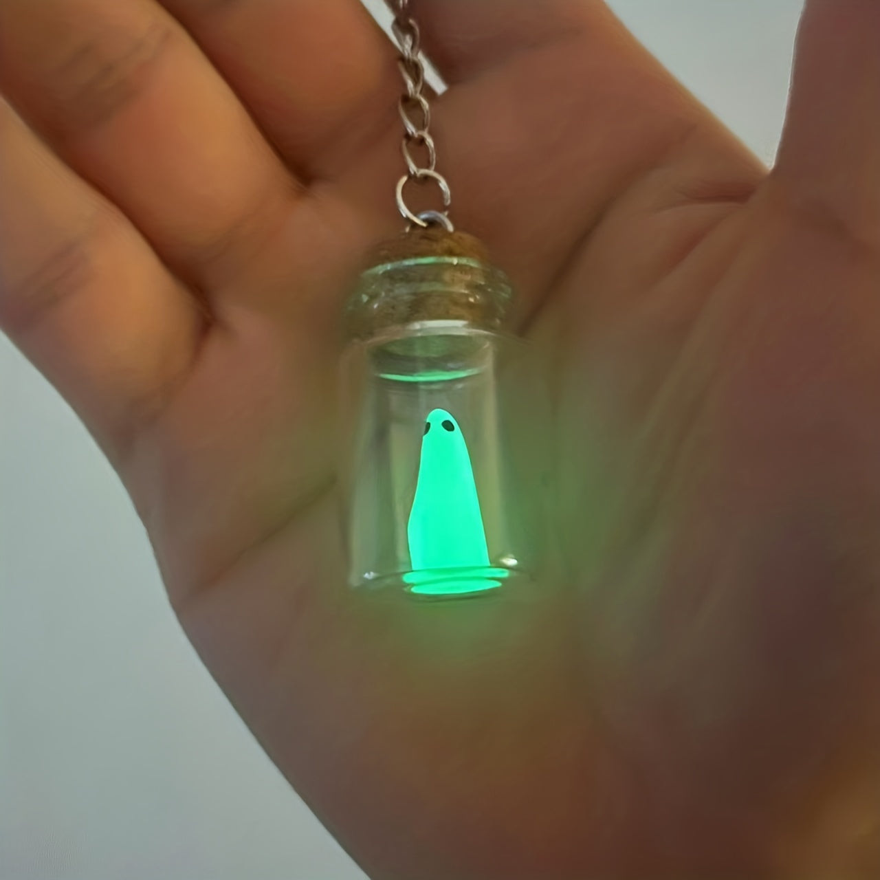 Luminous Ghost Keychain for Men - Perfect for Halloween and Christmas! Give the gift of a friendly ghost with this gothic and alternative keychain. Adopt your very own cute ghost today. Great for stocking stuffers!