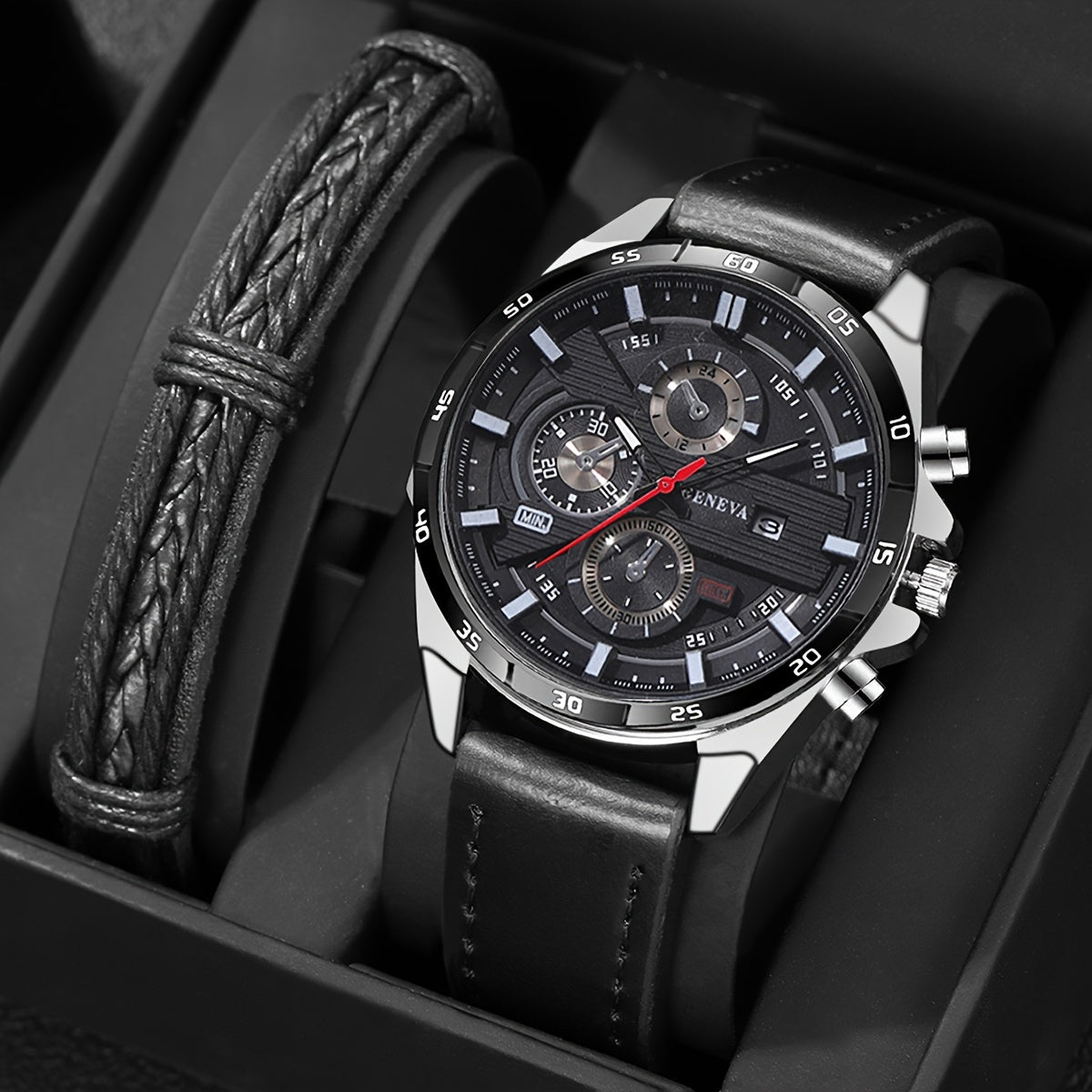 Men's Fashion Quartz Watch with Faux Leather Strap, Business Style, Non-Waterproof, Calendar Display, Sporty Watch, Zinc Alloy Case, Sophisticated Appearance.