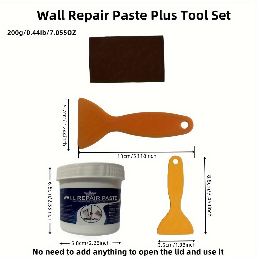 Wall Putty- Durable, Crack-Preventing Plasterboard Repair Compound suitable for walls, dents, and cracks. White, odorless, with mild ingredients for long-lasting repair.