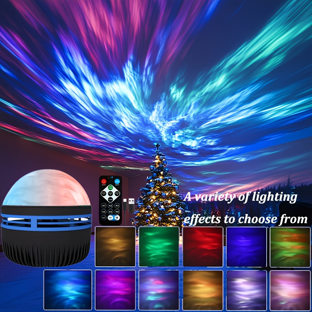 Transform your bedroom into a celestial oasis with the Galactic Bliss LED Star Projector. This USB-powered night light creates the perfect ambiance for holidays and romantic nights. An ideal gift for birthdays, Christmas, Halloween, and Thanksgiving.