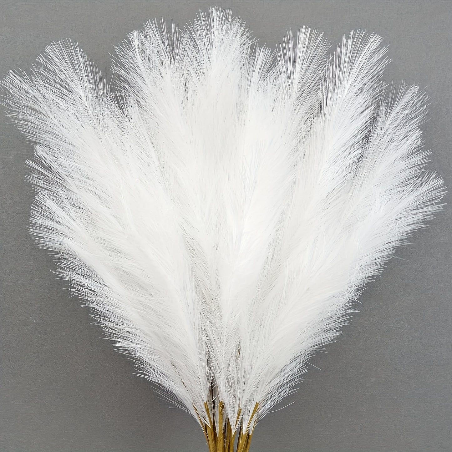 12 Bohemian fabric pampas grass decorations, 54.86cm artificial plants for tabletop, suitable for various holidays - no container included