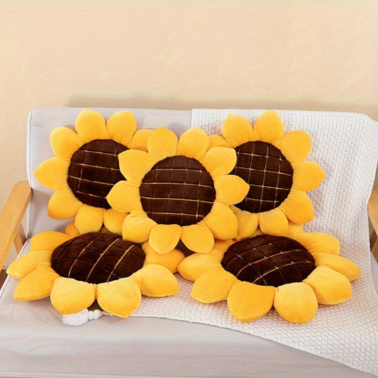 Adorable Sunflower Pillow, Ideal for Decorating Your Home or Gifting This Christmas