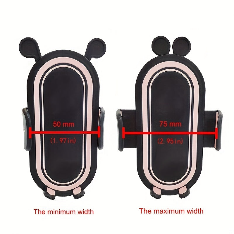 Enhance Your Baby's Stroller with a 360° Rotating Phone Holder in Black, White, and Pink!