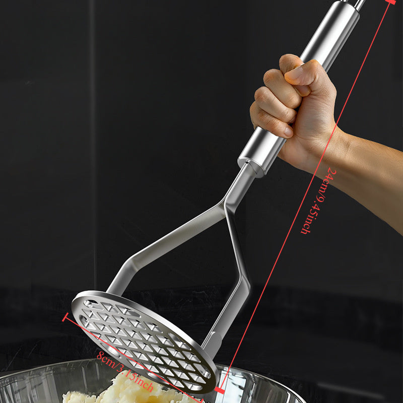 Stainless Steel Potato Masher - Durable Tool for Making Mashed Potatoes, Sweet Potatoes, and Baby Food, Essential Gadget for Homemade Purees in the Kitchen