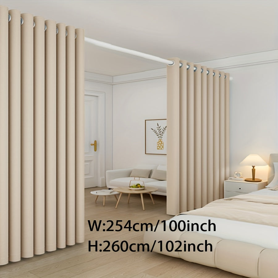 Premium Blackout Room Divider in Classic Style - Create Privacy and Sound Isolation with Grommet Top Panel for Bedroom. This Hand Washable Panel features a Pastoral Theme in High Precision Plain Weave Polyester, perfect for All-Season use. Ideal for Home