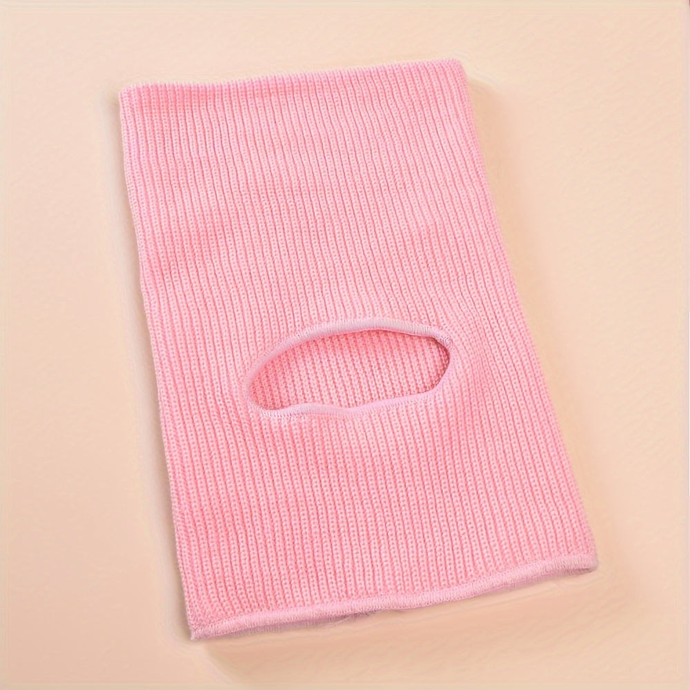 Winter Sports, Cycling, and Skiing Face Mask with Knitted Single Eye Slot - Candy-Colored Warm Neck Protector