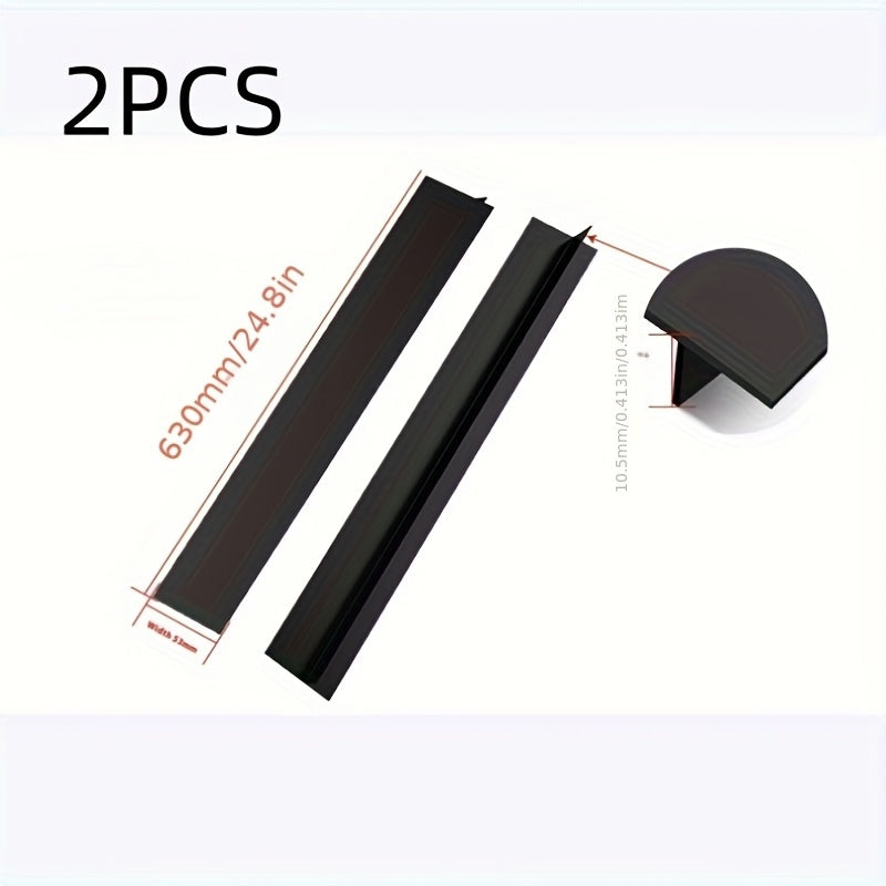 2 pieces of silicone kitchen stove counter gap covers - heat resistant gap filler for stove and counter. Ideal for filling the gap between your stove and counter. Kitchen essentials.