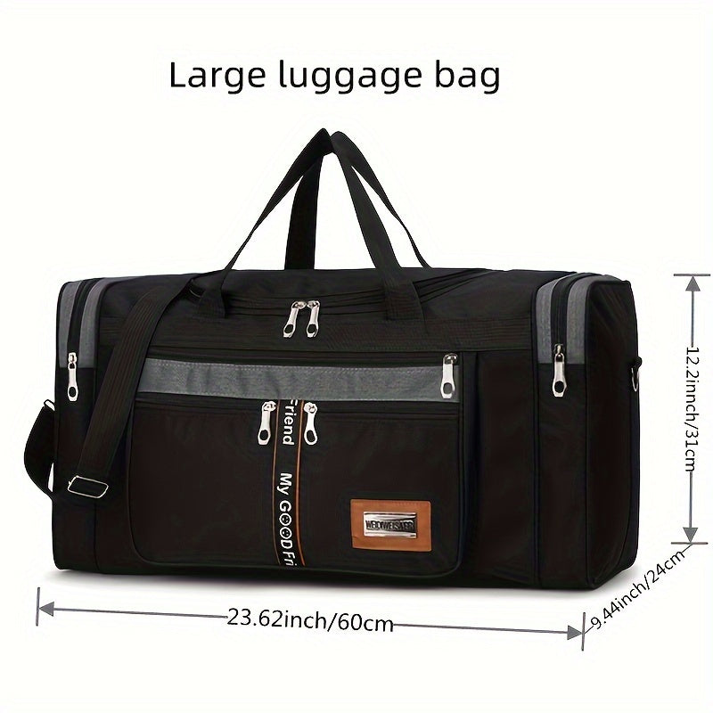 Versatile travel bag for men with large capacity and foldable design, ideal for business trips.