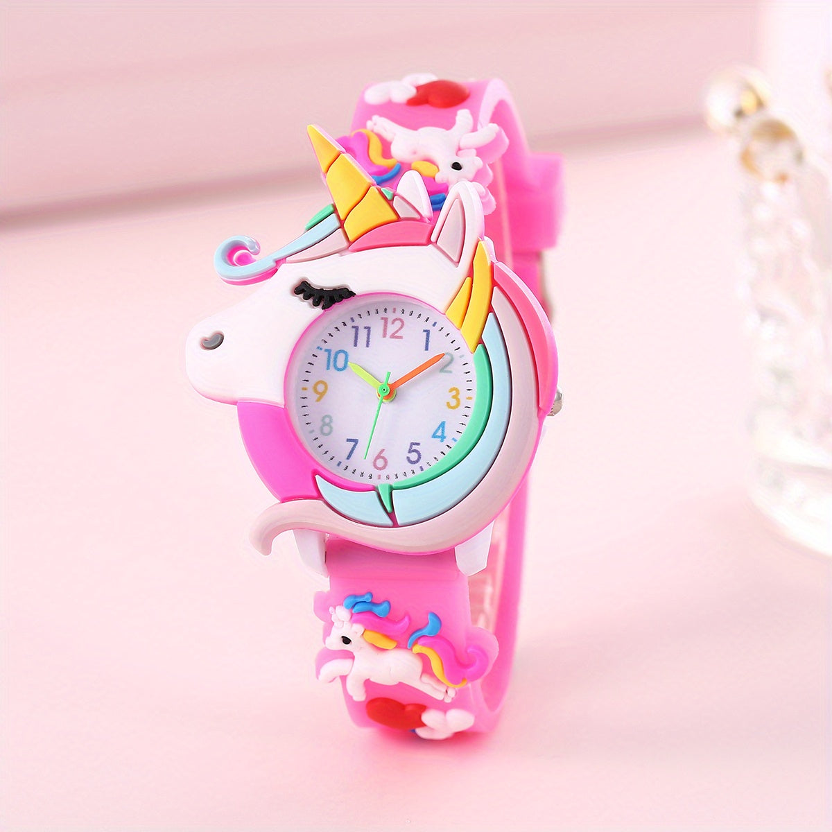 Children's silicone cartoon watch gift for kids.