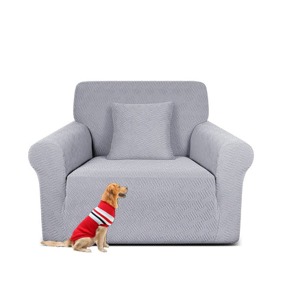 Thickened Jacquard Sofa Cover with All-inclusive Elastic Bottom Wrap for 1-4 Seater Sofas, Ideal for Pet Owners