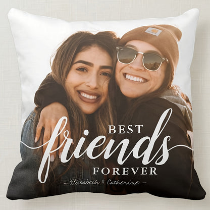 Create Your Own Photo Pillow Cases for Loved Ones - Soft Polyester Knit Fabric Cover - Perfect Gift for Special Occasions like Mother's Day, Father's Day, Thanksgiving, Teacher's Day - Single-Sided Printing, Personalized Pillows for Graduation, Wedding