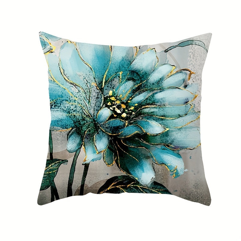 Blue Flowers Pillow Cover

- Single side square cushion cover
- Made of polyester material
- Perfect for room and home decor
- Modern sofa throw pillow cover
- Great for bedroom accessories
- Pillow insert not included