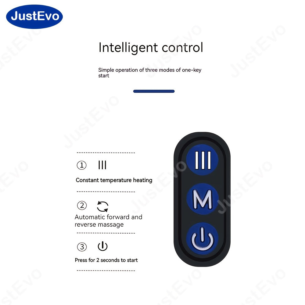 JustEvo U-образный электрический массажер для шеи - перезаряжаемый по USB с мемори-фоам для расслабления дома, в офисе или во время путешествий