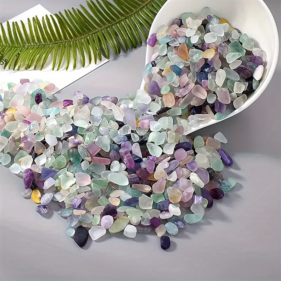 50g/100g YOUNAIERZX Fluorite Chips for Succulents, Plant Pots, Terrariums, Fish Tanks