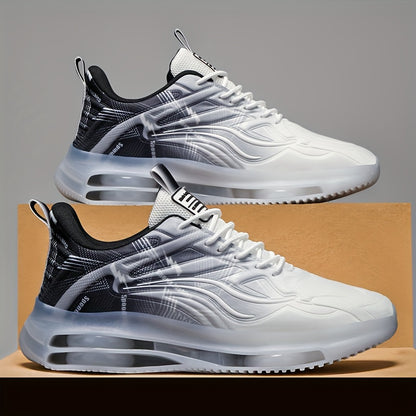 Men's Fashion Street Style Sneakers - Shock-Absorbing, Comfortable Non-Slip Lace-Up Sneakers for All Seasons.