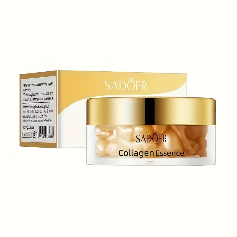 SADOER Collagen Capsules: Hypoallergenic moisturizing essence for all skin types with active collagen for men and women.