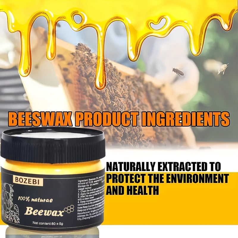 Redwood Maintenance & Polishing Oil for Wooden Floors and Composite Surfaces - Beeswax Furniture Polish Kit with Sponge, Essential for Home Cleaning