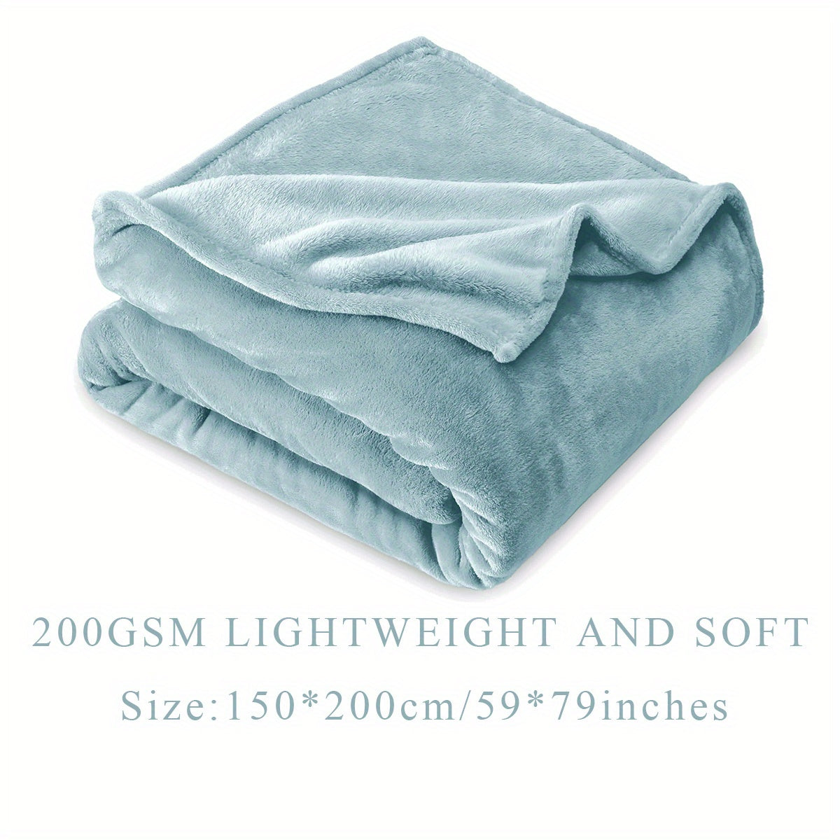 Solid Flannel Blanket, 200G, 1 piece