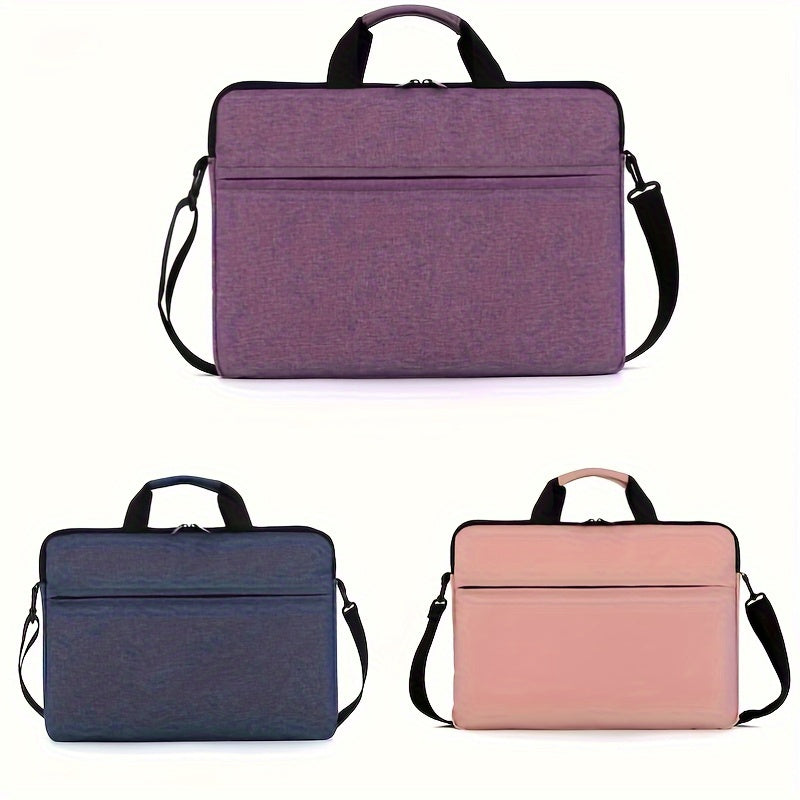 Spacious laptop messenger bag made of polyamide, featuring a durable briefcase design. Suitable for travel and work.