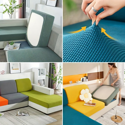 Simple and modern sofa cover that fully wraps and protects your sofa with anti-slip features, suitable for all seasons.