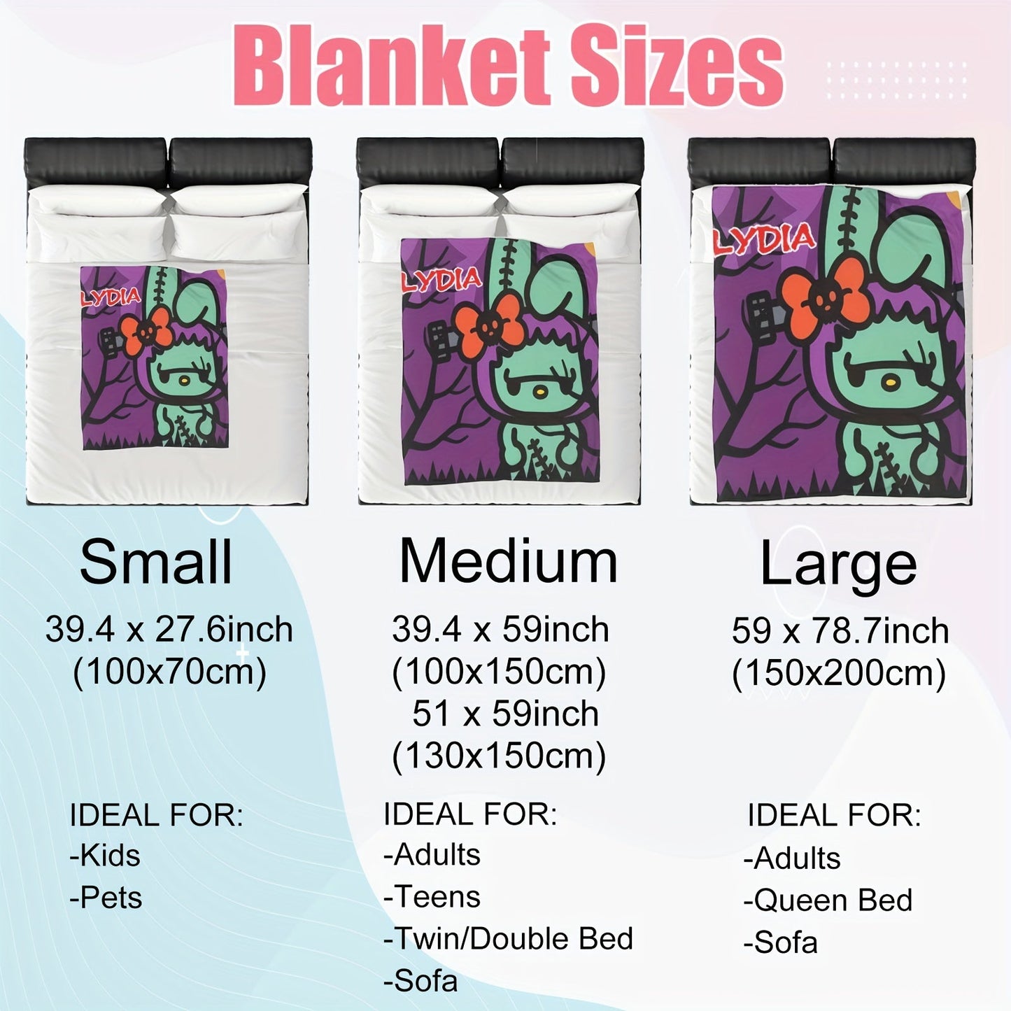 Stay Warm and Cozy with the Sanrio Melody Ultra-Soft Flannel Throw Blanket - Ideal for All Seasons, Featuring a Vibrant Digital Print, Great for Camping or Snuggling Up in Bed