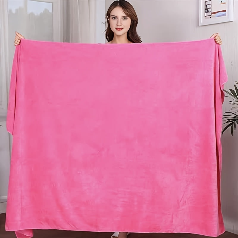 Extra large microfiber bath towels (101.6cm x 203.2cm) with soft, highly absorbent, quick-drying features perfect for body, sport, yoga, spa, and fitness.