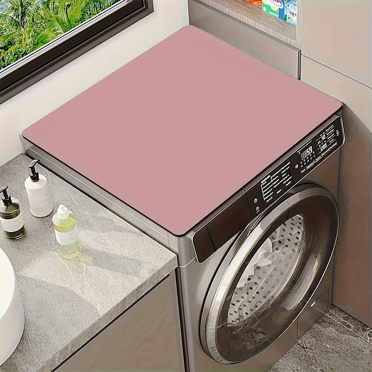 Top-Quality Polyester Dish Drying Mat - Fast-Drying, Highly Absorbent Diatomaceous Mat suitable for Washing Machine, Dryer, and Refrigerator - Long-Lasting and Simple to Clean Laundry Shield Cover