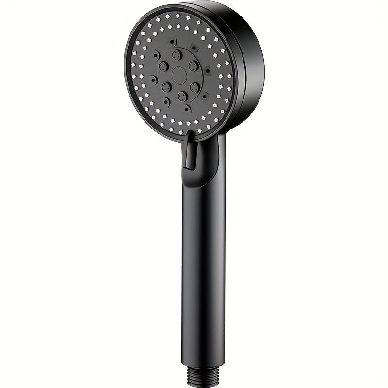 Wall-mounted handheld shower head with high pressure spray for better bathing.