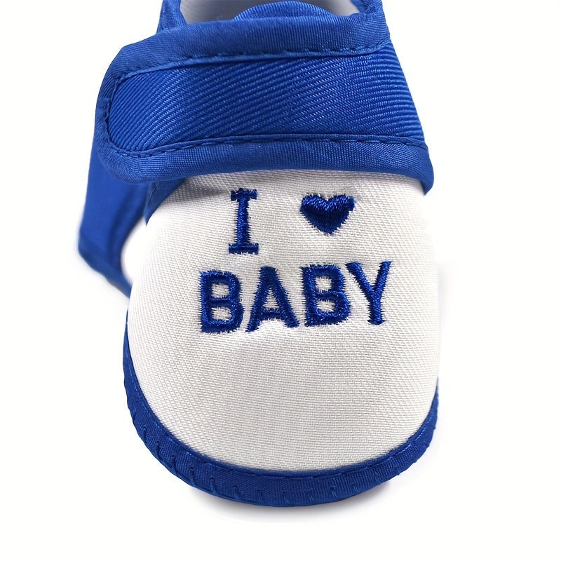 Soft non-slip shoes for baby boys perfect for indoor walking.