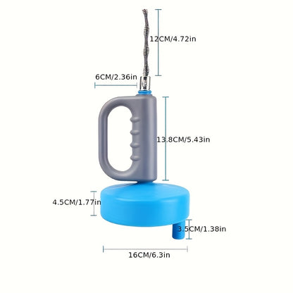 1 pc 10.0m Flexible Spiral Wire Rod Drain Clog Remover, Manual Plumbing Snake for Kitchen & Bathroom, Suitable for Hotels/Restaurants/Commercial Use, Non-Electric.