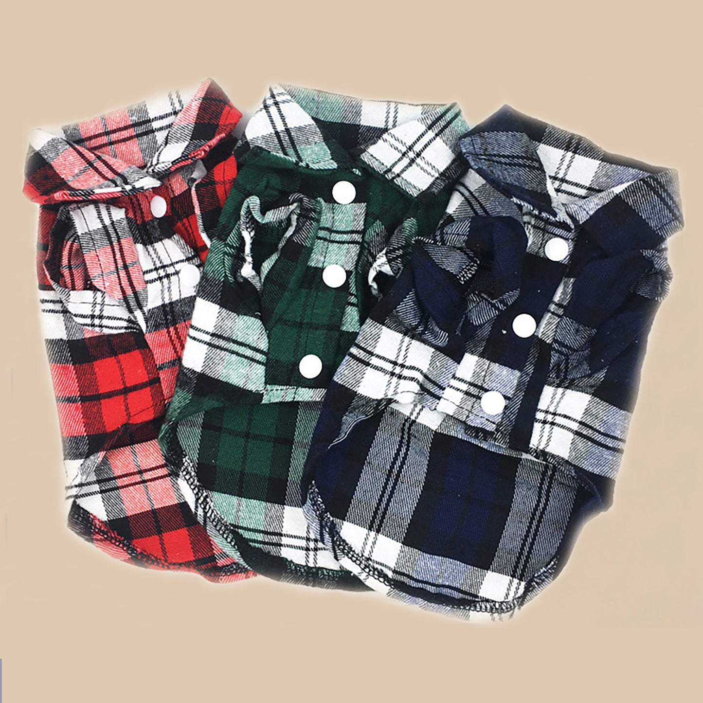 Adorable Plaid Shirts for Small & Medium Dogs & Cats!