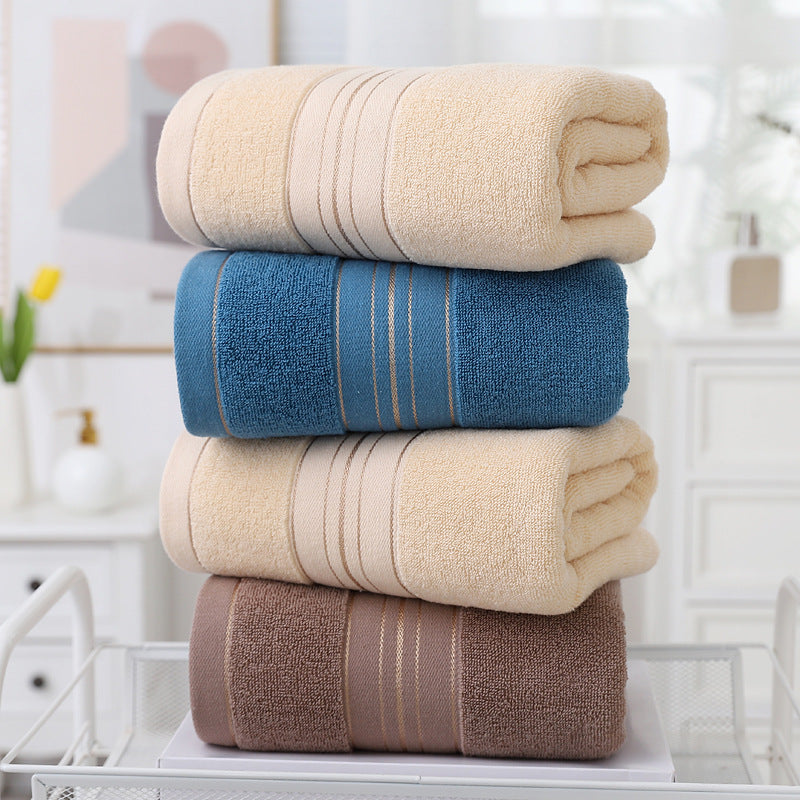 3 colors of cotton bath towels, 68.58*139.7 cm, highly absorbent