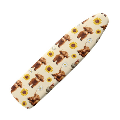 Elevate your ironing experience with the Yak Sunflower Ironing Board Cover & Pad. This cover features thick padding and measures 38.1x137.16 cm, with an elastic edge for a secure fit. Stain-resistant and protective, this cover makes the perfect birthday