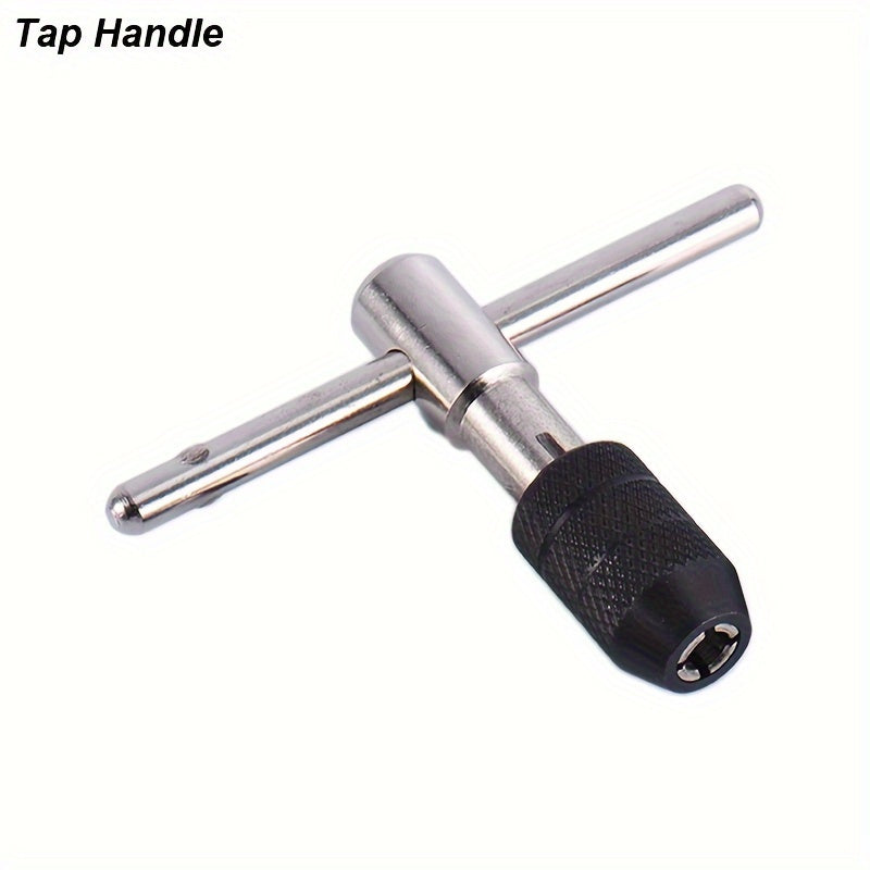 Durable T-Handle Tap Wrench Set for Metal Machinists, DIY Repairs & Crafts, with Adjustable Size for M3-M8 Metric Screw Threads