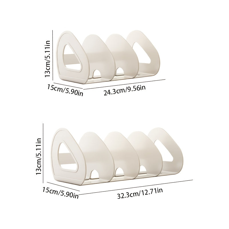 1 piece Heart Leaf Bookshelf, detachable and mobile, with large opening for easy access, made of plastic for home office storage.