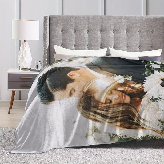 Personalized Custom Blanket with Picture - Perfect Gift for Mom and Dad, Personalized with Your Choice of Photo