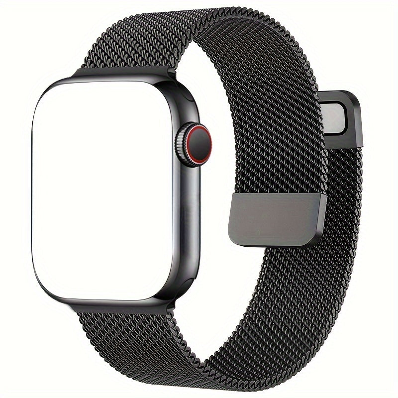 Apple Watch Series 9, Ultra 2, SE, Ultra 8, 7, 6, 5, 4, 3, 2, 1 uchun zamonaviy zanglamas po'latdan yasalgan to'rli magnit qopqoq bilaguzuklar - 38mm, 40mm, 41mm, 42mm, 44mm, 45mm, 49mm bilan mos keladi - Ayollar va Erkaklar uchun uniseks dizayn