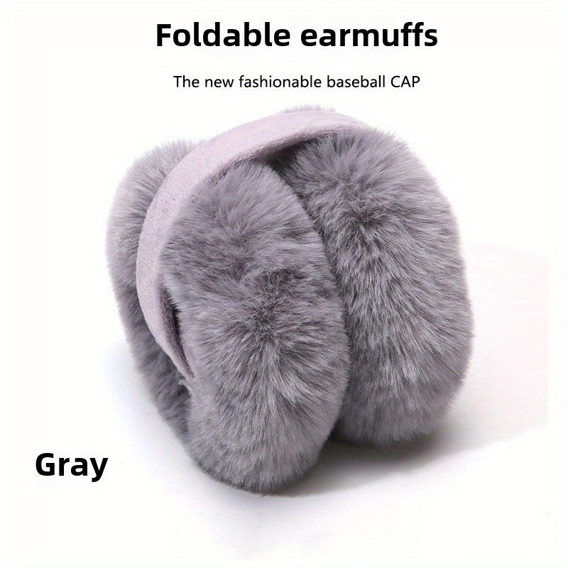 Keep warm during winter with our Winter Warmth Knit Fabric Earmuffs. These fuzzy ear warmers are made of polyester and provide foldable ear protection in a fitted style. Care for them by hand washing only to ensure their longevity throughout the winter